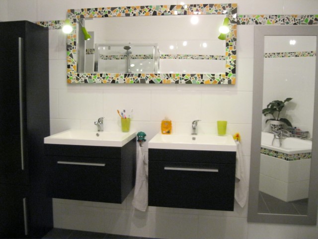 Badkamer met mozaïek
